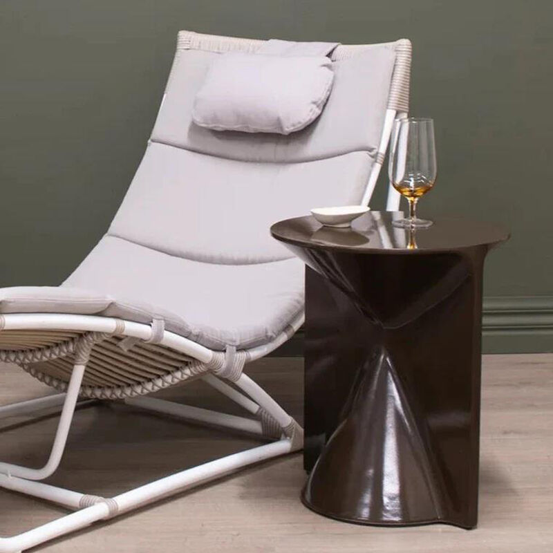 Vista Hourglass Side Table - Dark Earth Gloss image number 1